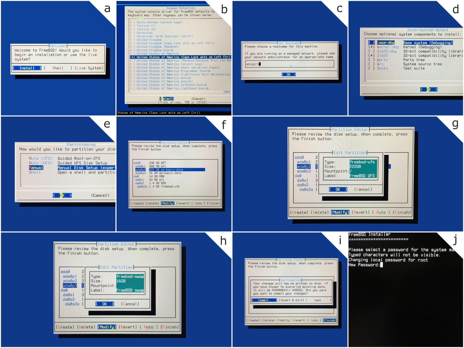 図 3: OS 本体のインストール