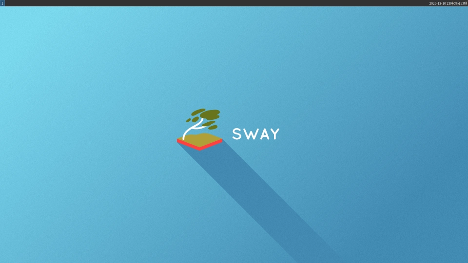 図 1: Sway が起動した